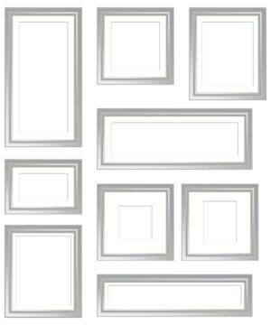 コラージュ用遺影額素材28