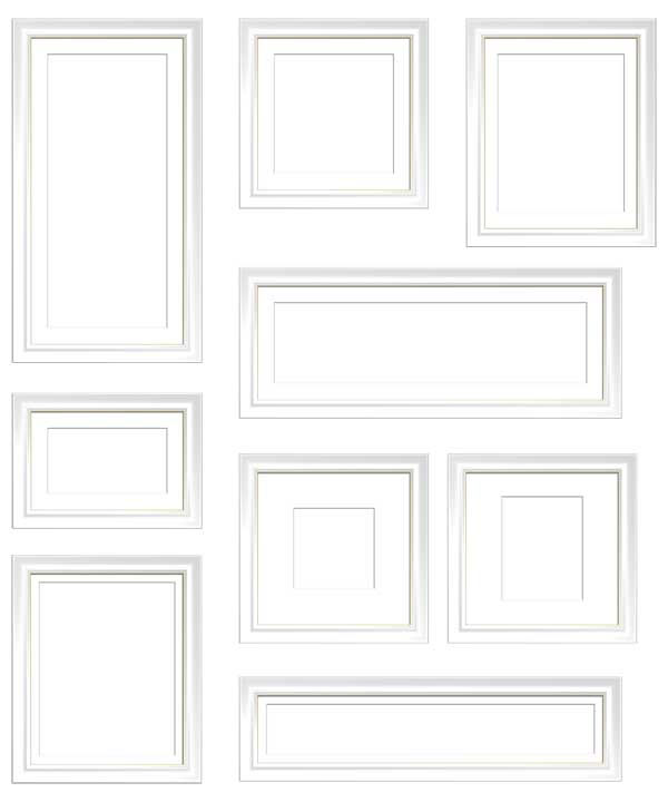 コラージュ用遺影額素材29