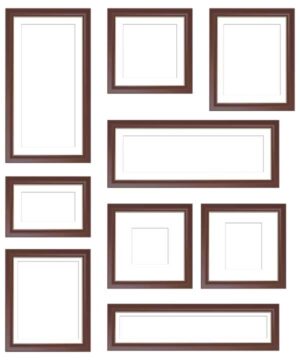 コラージュ用遺影額素材30