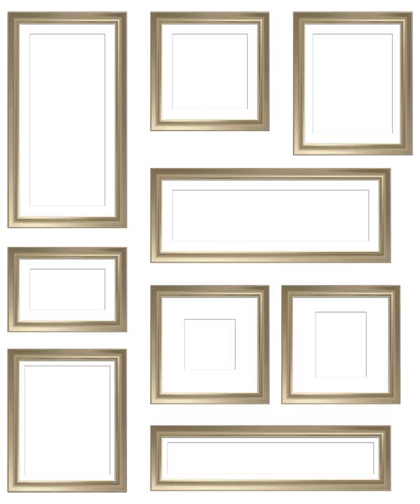 コラージュ用遺影額素材31