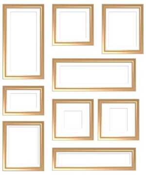 コラージュ用遺影額素材32