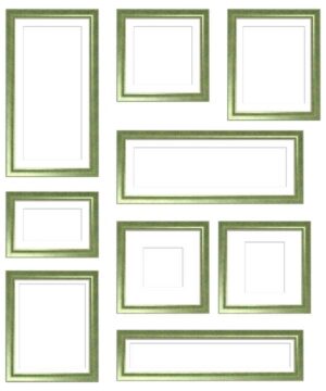 コラージュ用遺影額素材33