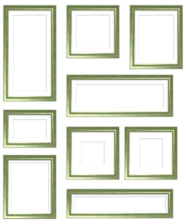 コラージュ用遺影額素材33