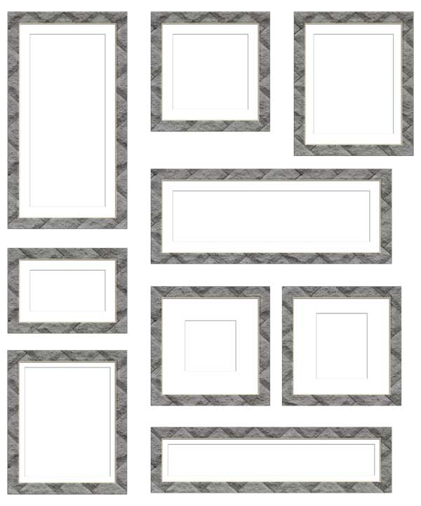 コラージュ用遺影額素材34