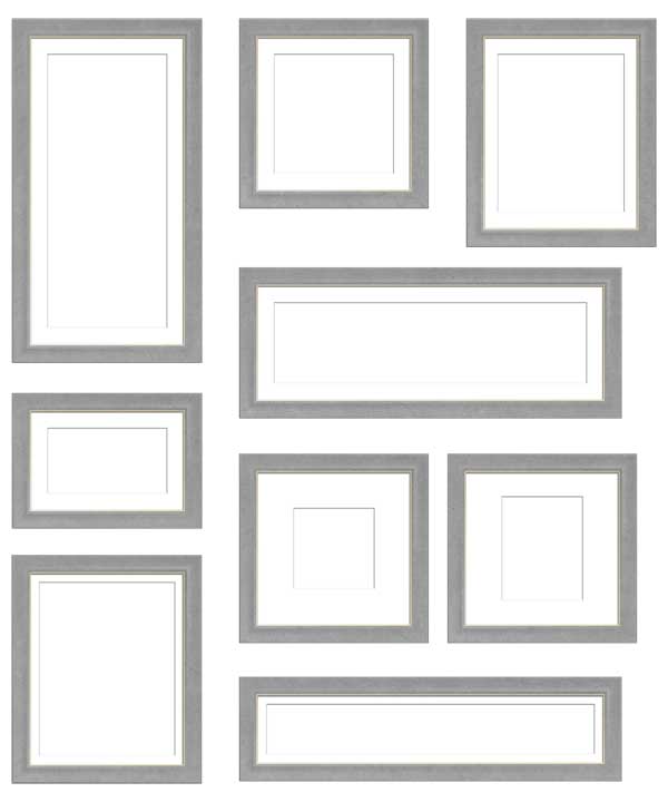 コラージュ用遺影額素材35