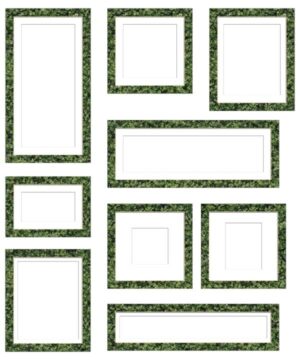 コラージュ用遺影額素材37