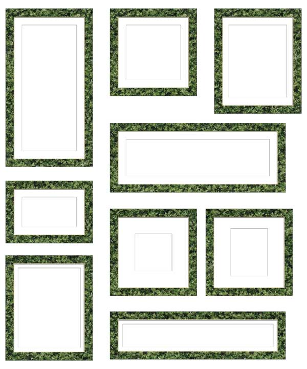 コラージュ用遺影額素材37