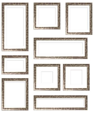 コラージュ用遺影額素材38