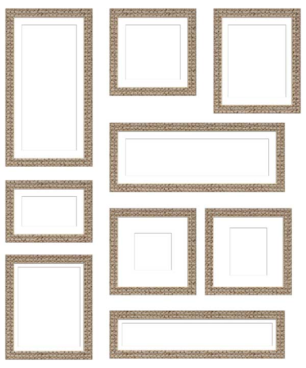 コラージュ用遺影額素材39