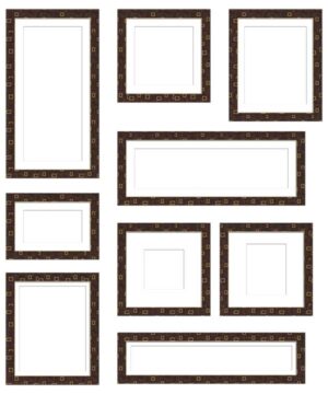 コラージュ用遺影額素材40