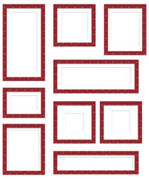 コラージュ用遺影額素材42