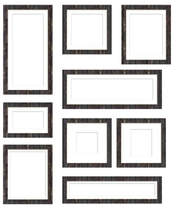 コラージュ用遺影額素材43
