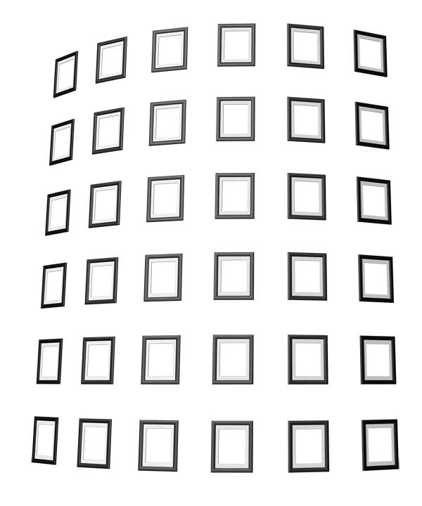 コラージュ用遺影額素材45