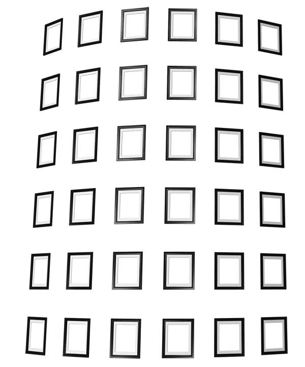 コラージュ用遺影額素材46